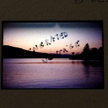 Sunset Over The Hills On The Lake 1977 VTG Kodachrome 35mm Found Slide Photo - £7.95 GBP