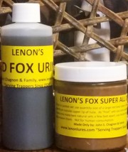 Lenon&#39;s Fox Trappers Special 4 oz Fox Super All Call Lure &amp; 4 oz Red Fox... - $25.00