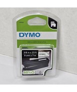 DYMO Standard D1 Labeling Tape 3/8&quot; x 23ft Black Print on White 1761554 - £9.07 GBP