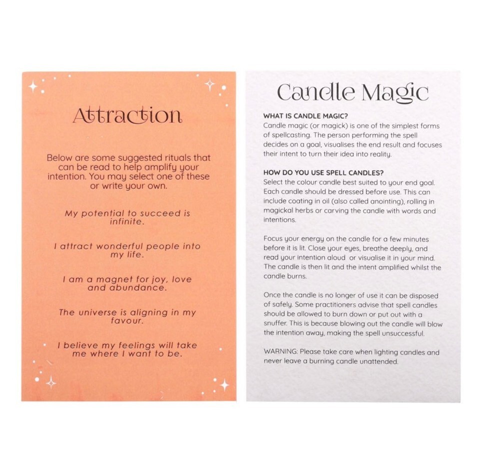 Pack of 12 "Attraction" Spell Candles Item image 4