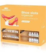 Neprock Shoe Slots Organizer, Adjustable Shoe Rack Stacker - €21,32 EUR