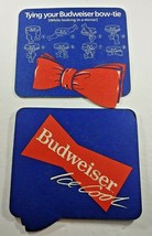 Budweiser Ice Cool Tying Your Bow Tie Vintage Paper Beer Coasters - £7.41 GBP