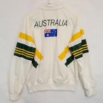 Adidas Australia 2008 Olympic Team Track Jacket White Sz M Windbreaker Beijing - £189.80 GBP