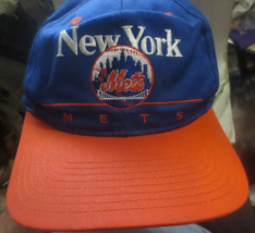 New York Mets Hat Cap Mens Snapback Blue Orange Baseball MLB - £7.43 GBP