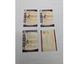 Lot Of (4) Dungeons And Dragons Miniatures Game Stat Cards - $8.01