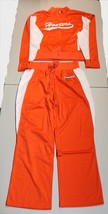 New AUTHENTIC HOOTERS ▪ Orange &amp; White ▪ Jumpsuit Track Warm Up Suit (L)... - £59.94 GBP