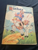 vintage Mother Goose book by Ruth E. Newton large format with frameable pictures - £11.25 GBP