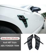 For Audi A3 A4 B8 Side Fender Air Vents Abt Style Trim A5 A6 A7 Q3 Q5 Q7... - £34.38 GBP+