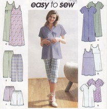 Misses Maternity Jumper Tunic Capri Pants Knit Dress Top Sew Pattern 8-14 - £9.50 GBP