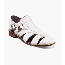 Stacy Adams Calandro City Summer Sandal White 25695-100 image 3