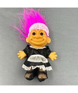 Vintage Russ 5” Troll French Maid Housekeeper Fishnet Stockings Purple H... - €7,32 EUR