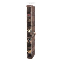 Whitmor Hanging Shoe Shelves - 10 Section - Closet Organizer - Java - £18.18 GBP