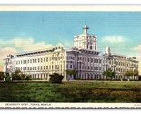 University of St Tomas Manila Philippines UNP Linen Postcard M20 - $3.91