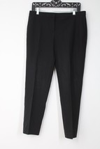 Theory 6 Black Wool Stretch Slim Leg Item Cropped Pants - £27.34 GBP