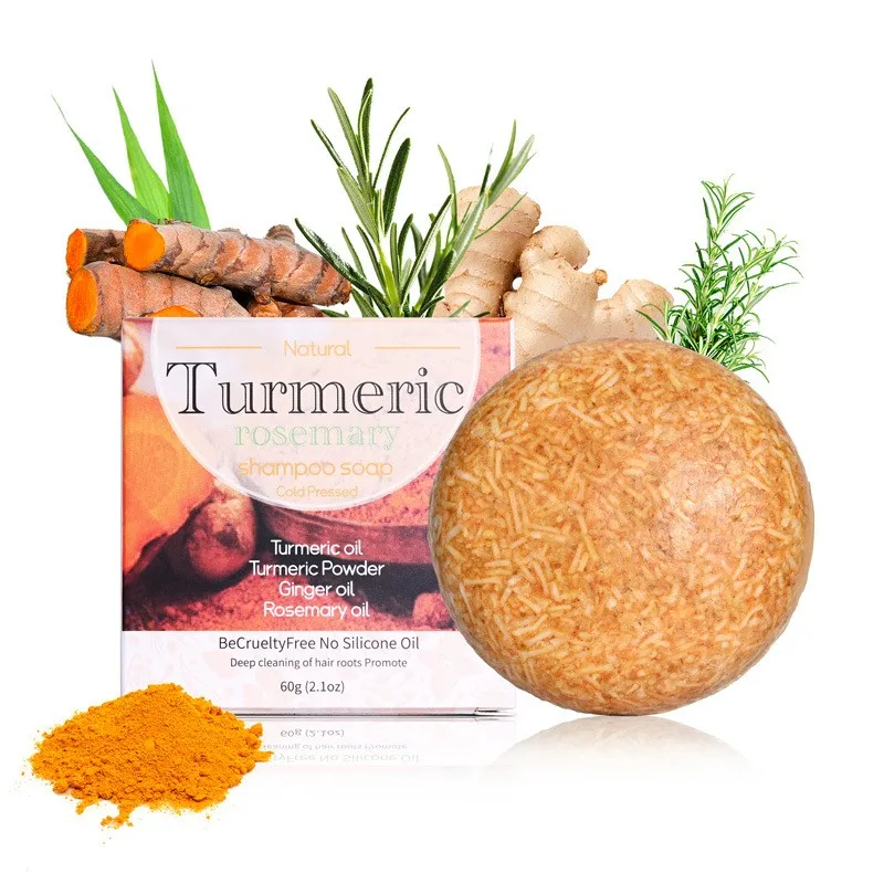 Organic Turmeric Shampoo Soap 60g – Handmade Natural Vegan Solid Conditi... - $17.68 CAD