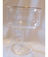 Vintage 8 gold rim Crystal Champagne Tall Sherbert Bar Glasses Stemware - £70.61 GBP