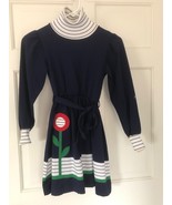 Girls Vintage NEW NWT Florence Eiseman Dress  Floral Applique sz 8 new tags - $846.75 MXN