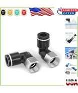 Pack of 10 1/4 Inch Female Elbow Push to Connect Fittings - Durable Design - $525.30 MXN