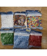 Lot Pony Beads 6x9mm Variety Of Colors 3360 Beads In Total All New Packages - £11.09 GBP