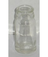 Vintage Round Clear Glass Bottle Apothecary Prop Vase Barn Dig Dump Find - €9,41 EUR