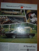 Chrysler Plymouth Fury Print Magazine Ad 1967  - $5.99