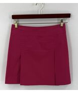 Banana Republic Pleated Mini Skirt Size 4 Magenta Pink Stretch Womens - $454.01 MXN