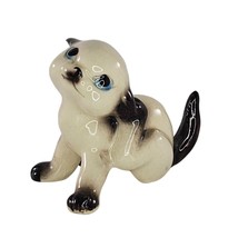 Vintage Ceramic Siamese Kitten Baby Cat Figurine Scratching - $19.99