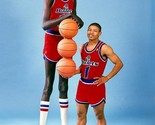 MANUTE BOL &amp; MUGGSY BOGUES 8X10 PHOTO WASHINGTON BULLETS BASKETBALL NBA  - £3.94 GBP