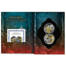 2024 Ragnarök: Sköll &amp; Hati Geminus 2 x 1 oz Silver Coins - Limited 500 Sets - $324.12