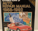 Chilton&#39;s Auto Repair Manual 1988-1992 Collectors Ed. Part #7906 - $9.07