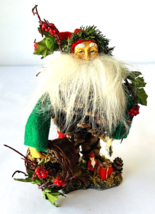 Pinecone Woodland Elf Forest Gnome Santa Claus Department 56 Winter Figurine 7.5 - £15.25 GBP
