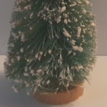 4.5 Inch Vintage Flocked Bottlebrush Christmas Tree for Village Scene - £5.35 GBP