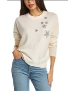 New Zadig &amp; Voltaire Gaby Strass Stars Cashmere &amp; Wool Studded Sweater C... - £40.59 GBP