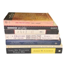 Lot of 7 Religion & Philosophy Books – History, Buddhism, God, Memoir image 4