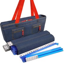 Open Box! Linda Li American Soft Mahjong Set - White Tiles - Denim Blue - £78.22 GBP