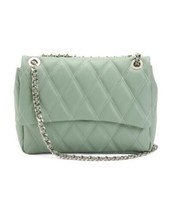 VIOLA CASTELLANI Made In Italy Leather Quilted Crossbody - £85.86 GBP