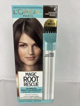 L&#39;Oreal 4 Dark  Brown Shades Root Rescue Hair Color Cover Gray Permanent - £5.01 GBP