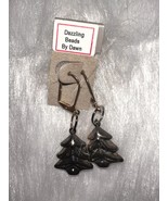 Dazzling Beads By Dawn Christmas Tree Dangle Earrings Holiday Jewelry - $11.88