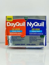 Vicks DayQuil &amp; Nyquil Acetaminophen Severe Cold, Flu &amp; Congestion Medicine 24Ct - £9.20 GBP