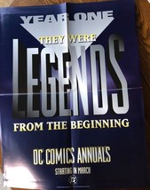 LEGENDS (1995) DC Comics Super-Hero Annuals 17&quot; x 22&quot; promotional poster - £7.90 GBP