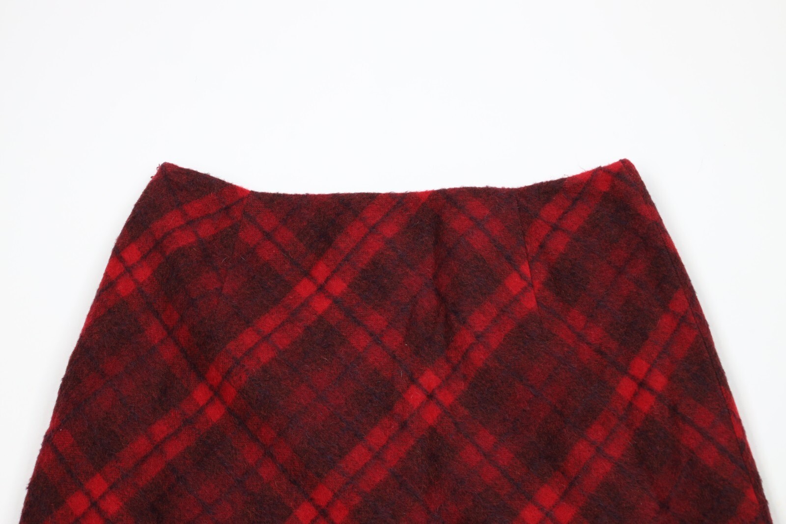 Deadstock Vintage 90s Eddie Bauer Womens 16 Alpaca Wool Mohair Blend Skirt Red Item image 8