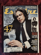 ESQUIRE March 2003 Style Benicio Del Toro Connie Nielsen Roy Jones Jr  - £7.07 GBP