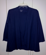 Charter Club Ladies 3/4-SLEEVE Navy Open Knit SWEATER-MP-NWOT-NICE - £11.10 GBP