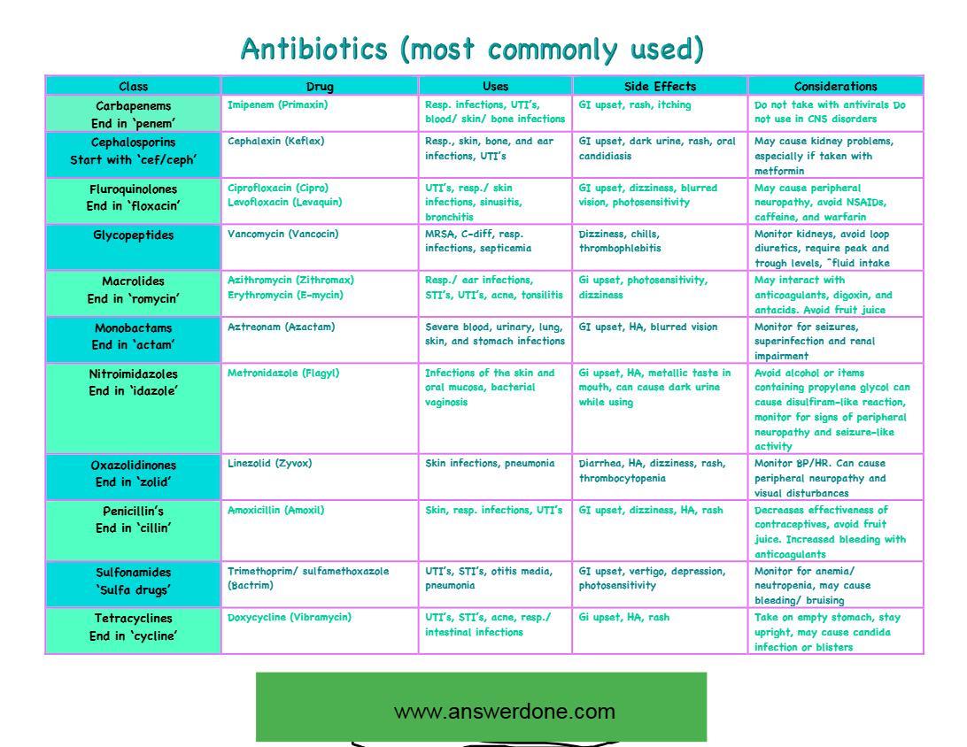Ultimate Antibiotics Cheat Sheet Bundle for Nursing Students - $3.99