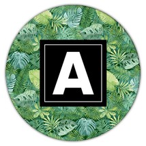 Exotic Leaves : Gift Coaster Jungle Tropical Trees Monstera Palm Palmetto Patter - £3.90 GBP
