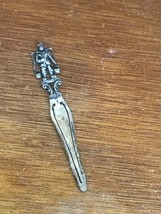 Vintage Hallmarked Small Silver Man Carrying Buckets of Water Bookmark B... - $38.12