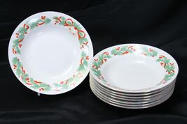 Sango Noel Soup Bowls 8&quot; Christmas Lot of 8 Xmas - €15,88 EUR