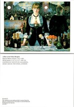 England London Courtauld Edouard Manet Bar at the Folies-Bergere VTG Postcard - £7.38 GBP
