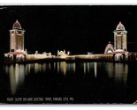 Electric Park Night View Kansas City Missouri MO DB Postcard V18 - $4.90