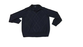 Dockers Mens Slate Dark Gray Argyle Sweater Size M Medium - £9.53 GBP